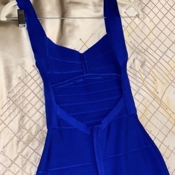 Bandage Royal  S Blue Dress NWOT bought in NYC soho store - Picture 1 of 8